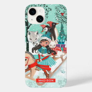 Winter Wonder Woodland Forest   Iphone Case