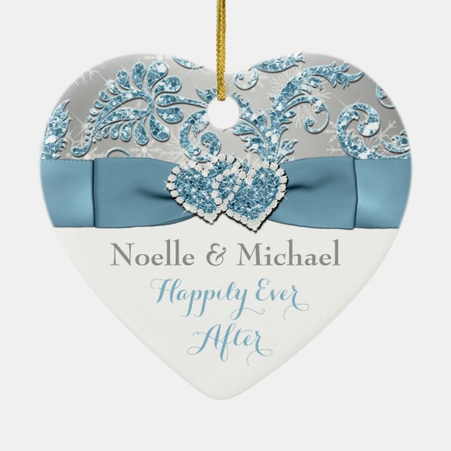 Winter Wonderland 1st Christmas Keepsake Ornament (Back)