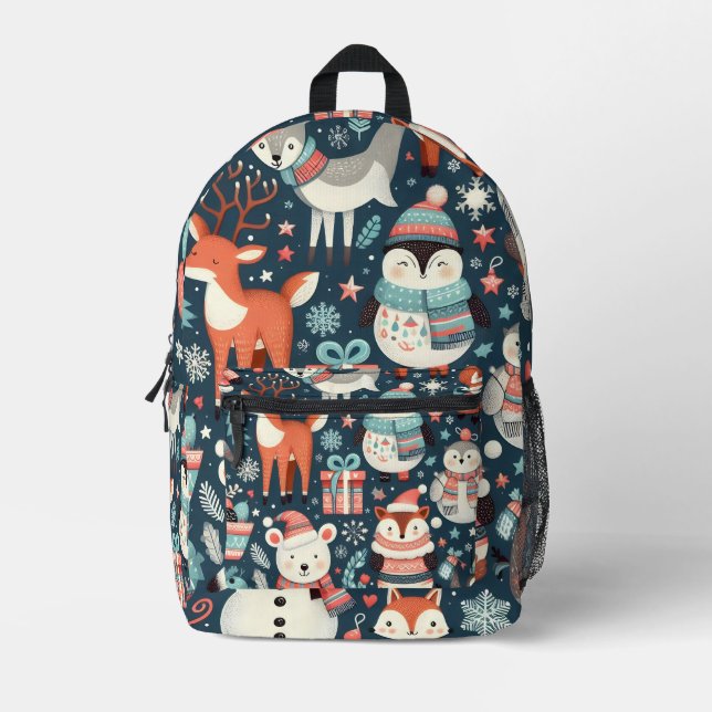 Winter Wonderland Animal Backpack (Front)