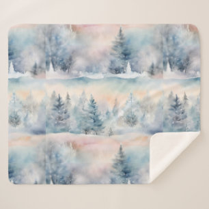 winter wonderland - artistic sherpa blanket