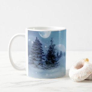 Winter Wonderland at Night Coffee Mug