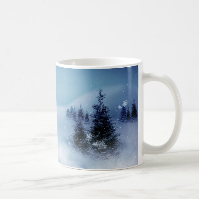 Winter Wonderland at Night Coffee Mug (Right)