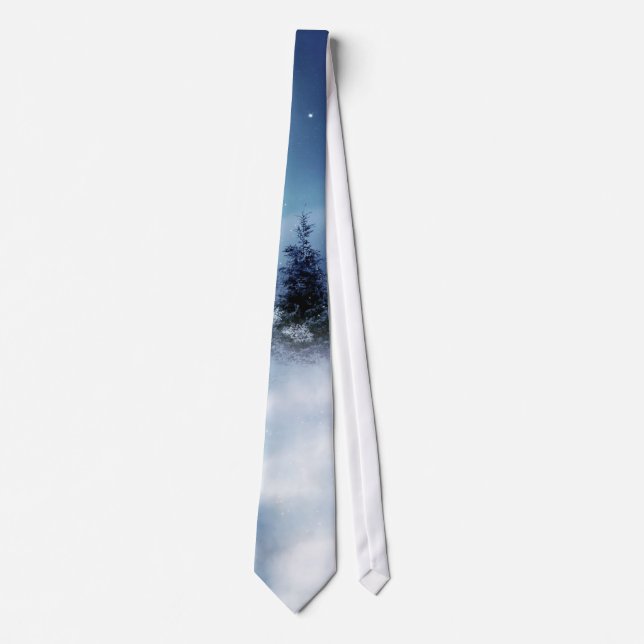 Winter Wonderland at Night Neck Tie (Front)