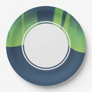 Winter Wonderland Auroras Paper Plate