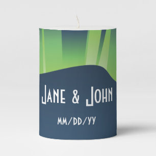 Winter Wonderland Auroras  Pillar Candle