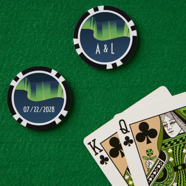 Winter Wonderland Auroras Poker Chips (Poker Table (Double))