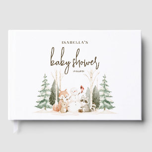 Winter Wonderland Baby Shower Guest Book