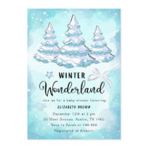 Winter Wonderland Baby Shower Invitation