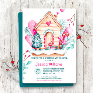 Winter Wonderland Baby Shower Invitation