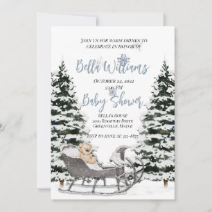 Winter Wonderland Baby Shower Invitation