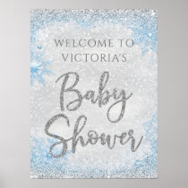 Winter Wonderland Baby Shower Welcome Sign