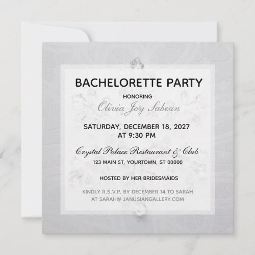 Winter Wonderland Bachelorette Party Invitation