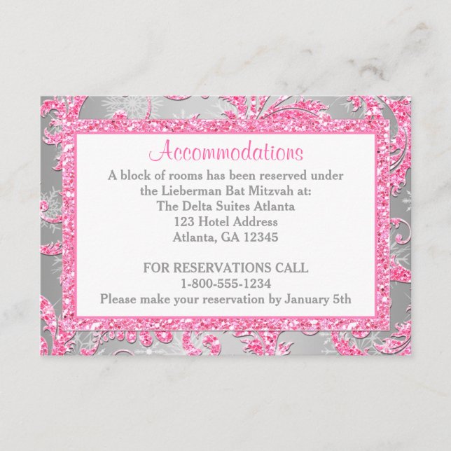 Winter Wonderland Bat Mitzvah Enclosure 2 (Front)