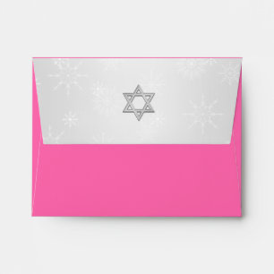 Winter Wonderland Bat Mitzvah RSVP(lg.) Envelope