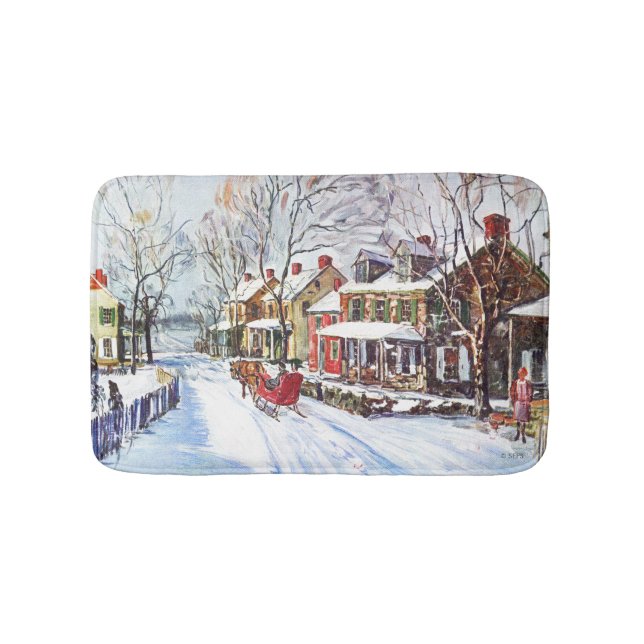 Winter Wonderland Bathroom Mat (Front)