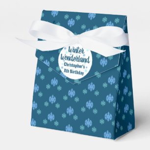 Winter Wonderland Birthday Favor Boxes