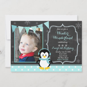 Winter Wonderland Birthday Invitation
