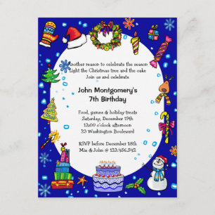 Winter Wonderland Birthday Party Invitation