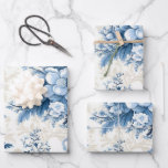 Winter Wonderland: Blue and White Christmas Tree Wrapping Paper Sheets<br><div class="desc">Wrap your holiday gifts in elegance with our "Winter Wonderland: Blue and White Christmas Tree" Wrapping Paper, available through our print-on-demand service. This enchanting design captures the serene beauty of a winter landscape, featuring a graceful blue and white Christmas tree adorned with delicate snowflakes. Each sheet is printed on high-quality...</div>