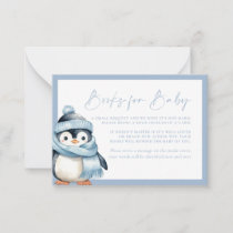 Winter Wonderland Blue Penguin Books for Baby Card