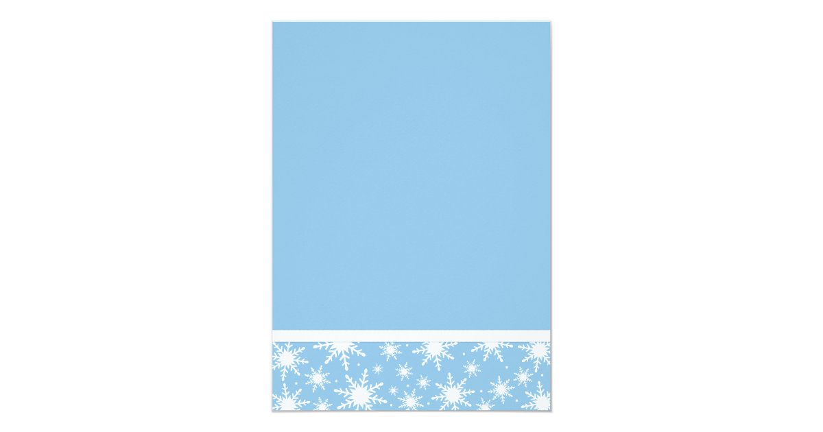 Winter Wonderland Blue Snowflake Bow Sweet 16 Card | Zazzle