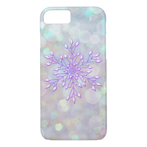  Winter Wonderland Bokeh Snowflake iPhone 87 Case