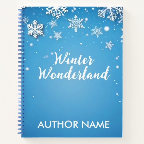 Winter Wonderland Book Cover Inspiration Notebook