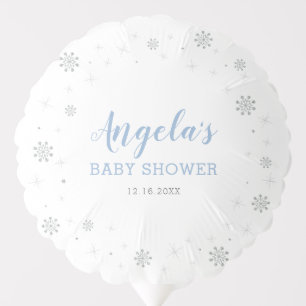 Winter Wonderland   Boy Baby Shower Balloons