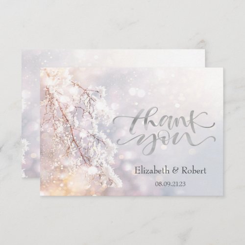 Winter Wonderland Branches Thank You Card