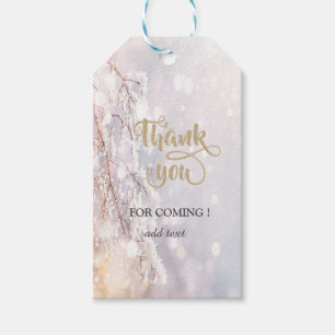 Winter Wonderland Branches Thank You Gift Tags