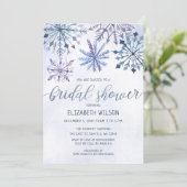 Winter Wonderland Bridal Shower Invitation (Standing Front)