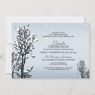 Winter Wonderland Bridal Shower Invitation