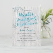 Winter Wonderland Bridal Shower invitation (Standing Front)