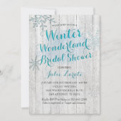 Winter Wonderland Bridal Shower invitation (Front)