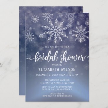 Winter Wonderland Bridal Shower Invitation