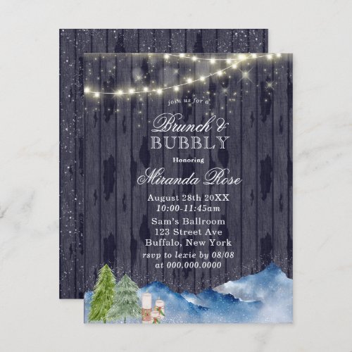 Winter Wonderland  Brunch  Bubbly Invites