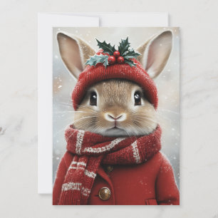 Winter Wonderland Bunny Invitation