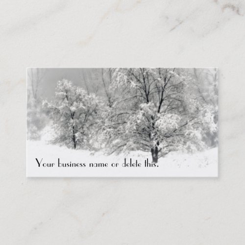 Winter Wonderland Business Card Templates