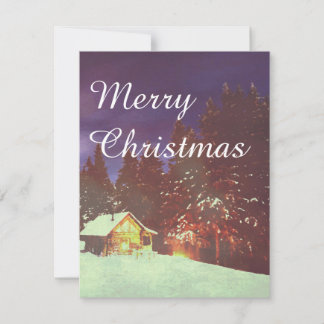 Winter Wonderland Cabin Merry Christmas Cozy