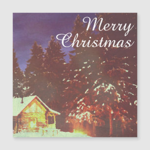 Winter Wonderland Cabin Merry Christmas Cozy