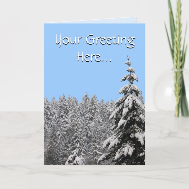 Winter Wonderland Cards Seasons Greetings Cards (Front)