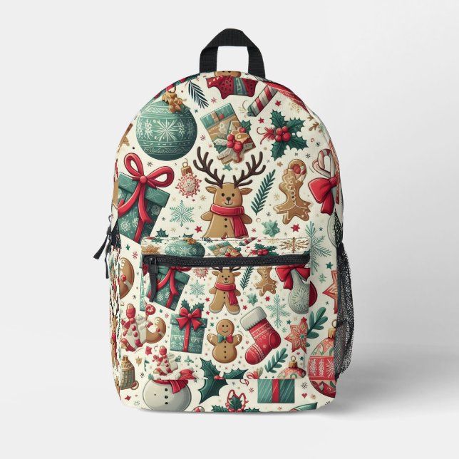 Winter Wonderland Christmas Backpack (Front)