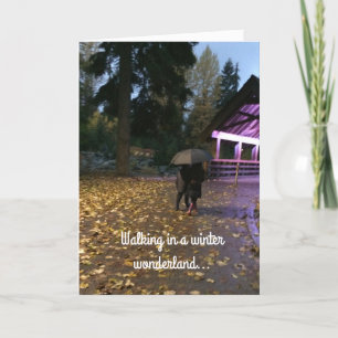 Winter Wonderland Christmas Greeting Holiday Card