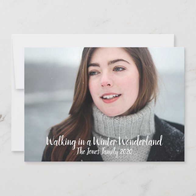 Winter Wonderland Christmas Holiday Card (Front)