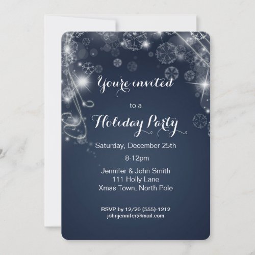 Winter Wonderland Christmas Holiday Party Invitation