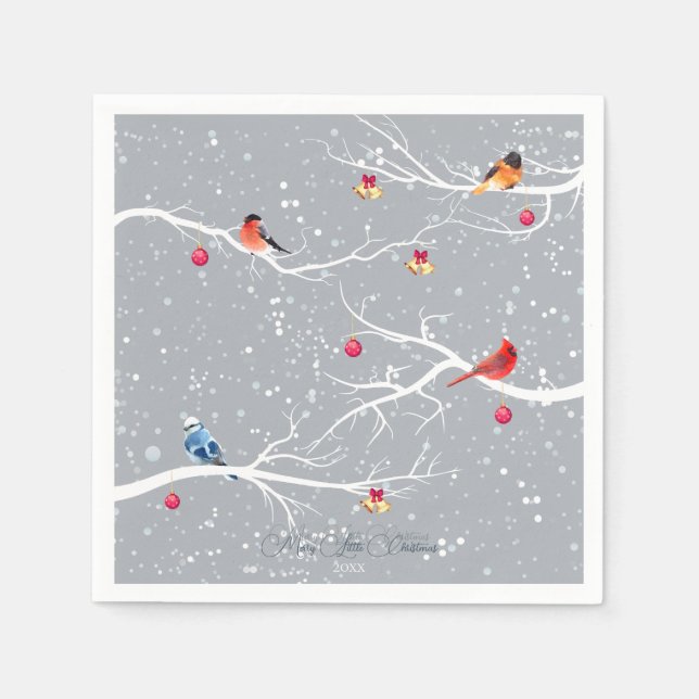 Winter Wonderland Christmas Holidays Napkins (Front)