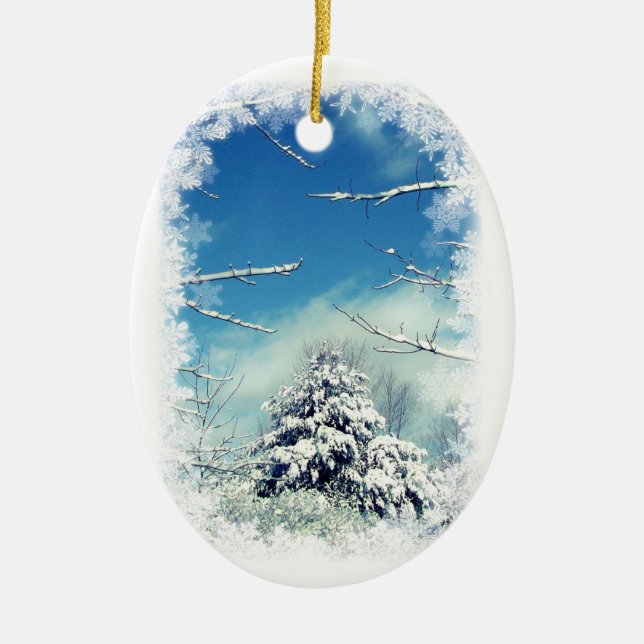 Winter Wonderland Christmas Ornament (Front)