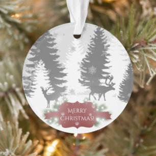 Winter Wonderland Christmas Ornament - Red