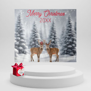 Winter Wonderland Christmas Party Backdrop