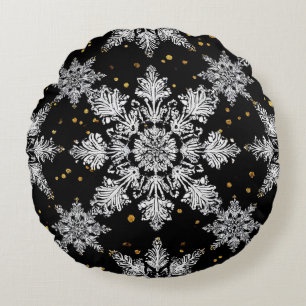 Winter Wonderland Christmas Round Pillow